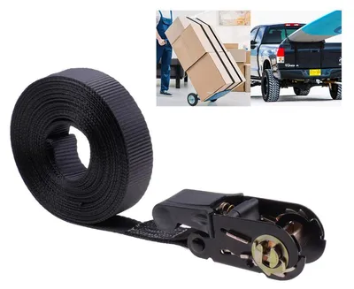 Zdjęcie produktu dla Pasy napinające z mechanizmem samonapinającym, długość 8 metrów, siła rozciągania 800 kg, udźwig 400 kg, do przyczep, motocykli i samochodów