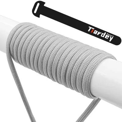Immagine prodotto di Corda in paracord, 31 metri, diametro 4 mm - 7 fili intrecciati - Resistente alla rottura - Corda in nylon - Impermeabile - Resistenza fino a 250 kg - Corda
