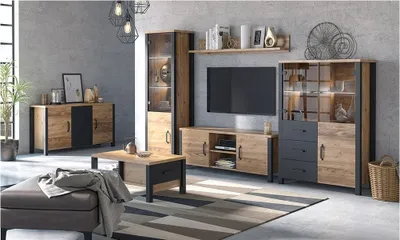 Produktbild von Meublorama DS-HA-OLIN-24ABJC02*1C/11KG, MDF-Platten, Braun, 1 Regale, 240 mm, 1500 mm, 220 mm