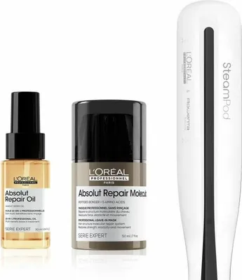 Obrázok produktu pre Keramická žehlička na vlasy s funkciou pary L'Oreal Professionnel Paris Steampod 3