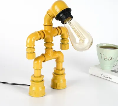 Image de Opviq, Almıla- Pp082EVL, jaune, lampes de bureau, 30 x 20 x 7 cm, 100% métal moulé