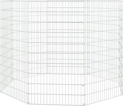 Zdjęcie produktu dla Wybieg dla zwierząt wolnowybiegowych 8-panelowy 54x100 cm ocynkowany żelazo