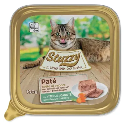 Zdjęcie produktu dla Stuzzy Cat Cons. Adult Paté cielęcina/marchewka 100g