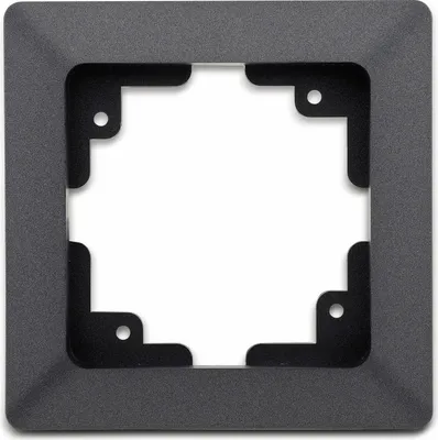 Zdjęcie produktu dla Ramka MILOS 23051, pojedyncza, wymiary wewnętrzne 55x55 mm, antracytowa