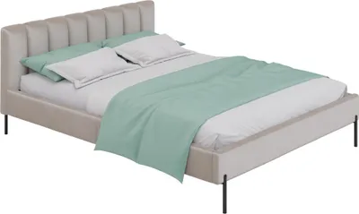 Produktbild von Bett MILAN 180 x 200 cm Bett Stoff Opera Cream Polsterbett Doppelbett