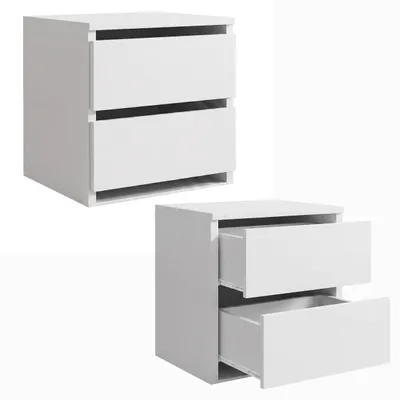 Produktbild von BEAUTYSOFA | Schubkasteneinsatz HELA 40 cm Weiß – Kleiderschrank Einsatz mit 2 Schubladen, Organizer & zusätzlicher Stauraum
