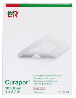 Immagine prodotto di Curapor medicazione sterile per ferite chirurgiche 8x10 cm 5 pz