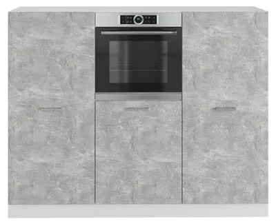 Produktbild von Küchenblock Vicco R-Line Beton/Weiß 180 cm ohne Arbeitsplatte, Model 37632