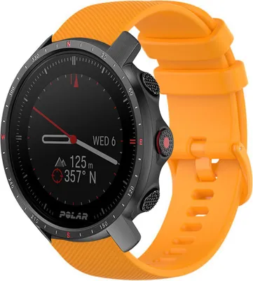 Produktbild von Strap-it Polar Grit X Pro Silikonarmband (Orange)