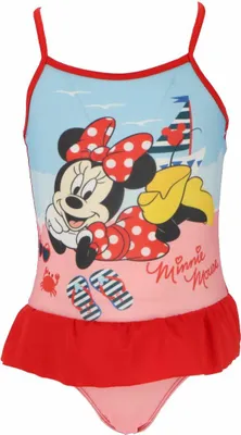 Produktbild von Minnie Mouse Badeanzug Schwimmanzug Badebekleidung Schwimmkleidung für Kinder Rot 3/4 Jahre