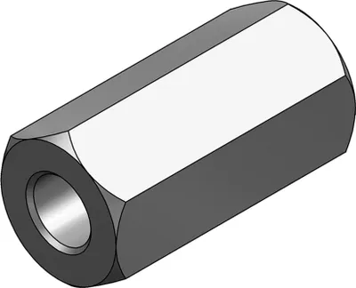 Produktbild von MEFA Distanzmuffe sechskant, Innengew. M10 L = 40 mm, 1 Stk.