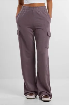 Obrázek produktu pro Dámské kalhoty Urban Classics Ladies Baggy Light Terry Sweat Pants fadedpurple - XXL