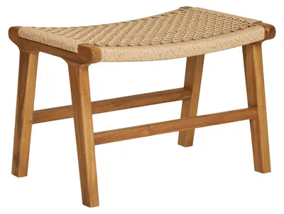 Immagine prodotto di Poggiapiedi Derby in Teak Naturale — 60×40×42 cm