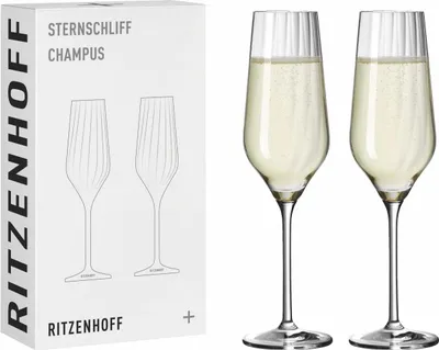 Produktbild von Sternschliff Champusglas-Set #2 Von Ritzenhoff Design Team