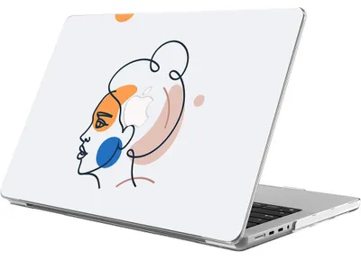 Image de Coque pour MacBook Air 13 Pouces M5 M4 M3 M2 2026 2025 2024 2022, Protection Rigide Ultra Slim Antidérapante Motif Dessin Femme