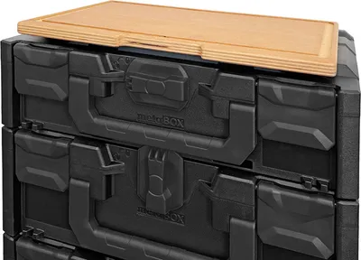 Produktbild von Werktisch-Platte für MetaBox | HxBxT 1,5x25,5x35,5cm | Holz | Werkzeugkoffer, Transportbox, Systemkoffer