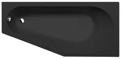 Immagine prodotto di TIGRA R Vasca asimmetrica 170x80x46cm, destra, nero opaco