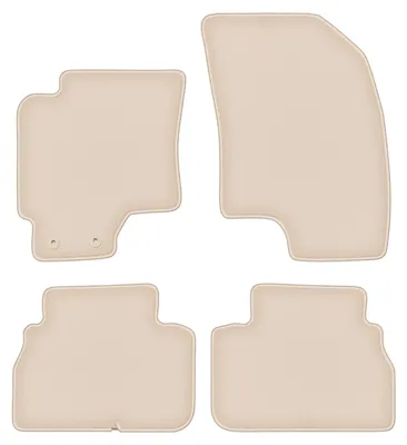 Produktbild von DURBAN Beige Velours-Fußmatten-Set für Daewoo Magnus Limousine (2006-2012)