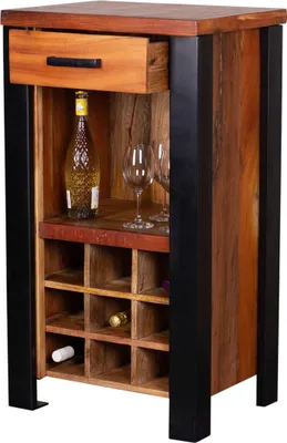 Produktbild von Weinkommode Venosa Oldwood - 56 cm - Mangoholz