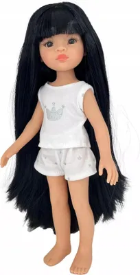 Produktbild von Paola Reina Puppe Amigas Liu schwarze Haare - Puppe im Pyjama 32 cm