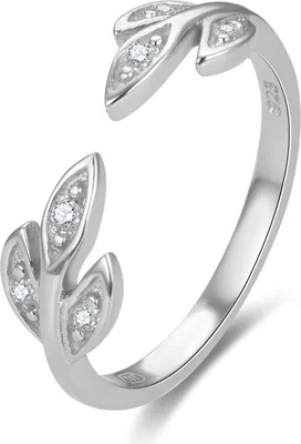 Produktbild von Charmanter Silberring mit Zirkonen AGG474