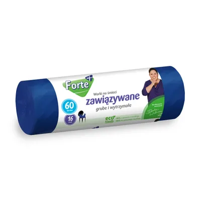 Obrázok produktu pre Vrecia na odpadky Forte 60 litrov, 16 kusov
