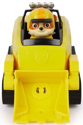 Produktbild von PAW Patrol Jungle Pups – Nashorn-Fahrzeug mit Rubble-Figur (Basis Fahrzeug), Bulldozer, PAW Patrol, 3 Jahr(e), Kunststoff, Schwarz, Gelb