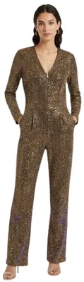 Image de Custo Barcelona, tailleur de soirée élégant pour femme, couleur or, taille M