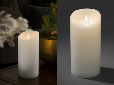 Produktbild von Konstsmide 1843-100, Weiß, Wachs, IP20, 1 Glühbirne(n), LED, Warmweiß