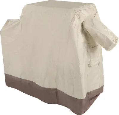Image de Housse de barbecue en tissu Oxford 420D, imperméable et anti-poussière, résistante aux UV, housse de protection pour barbecue de jardin, 104 x 68,5 x 124 cm, beige/marron