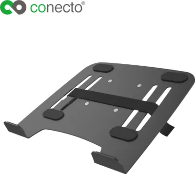 Produktbild von conecto® - universelle Notebookhalterung Adapter für VESA 75x75 Tischhalterungen schwarz