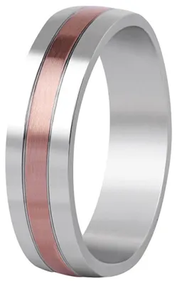 Immagine prodotto di Anello in acciaio bicolore SPP10, 58 mm