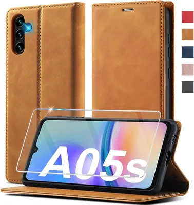 Image de Samsung Galaxy A05S Housse en cuir avec protection - Wallet Case pliable