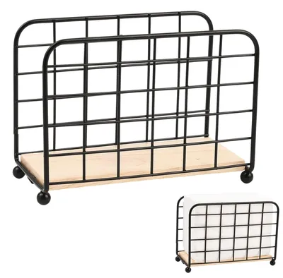 Produktbild von Holz Serviettenhalter für Tisch im rustikalen Stil