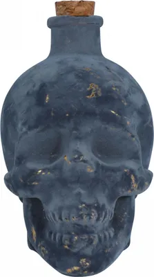 Produktbild von Totenkopf Deko Flakon als Giftflasche für Halloween 13cm