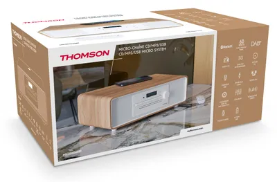 Immagine prodotto di Thomson MIC301IDABBT - Microsistema con CD/MP3/USB FM/DAB+ e Bluetooth - bianco