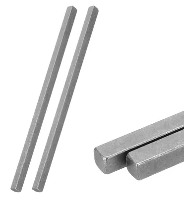 2 Vierkantstahlstäbe 5/16" x 5/16" x 10", kaltgezogen, 45#