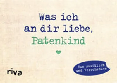 Produktbild von Was ich an dir liebe, Patenkind - Miniversion