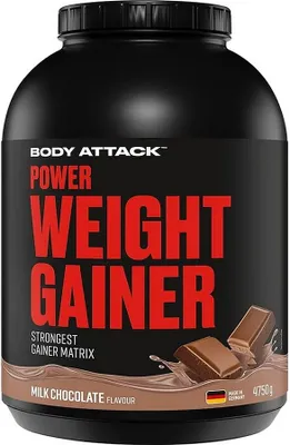 Produktbild von Body Attack Power Weight Gainer 4750g Milk-Chocolate