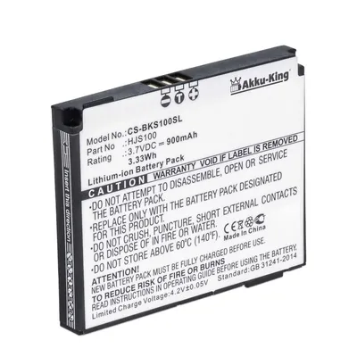 Produktbild von Akku kompatibel mit Becker 338937010208, HJS100 - Li-Ion 900mAh - für Map Pilot, HJS 100, HJS-100