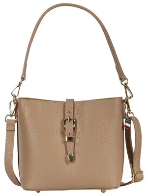 Produktbild von Florence Damen Umhängetasche Leder Tasche taupe OTM812I