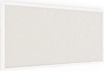 Immagine prodotto di Bacheca in sughero bianco 80x40 cm cornice in legno BIANCA