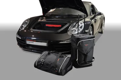 Produktbild von Car-Bags Kofferraumtaschen-Set für Porsche 911 (991) 2011-2019, 2WD und 4WD Linkslenker, 2 Reisetaschen