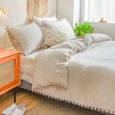 Immagine prodotto di Set da letto morbido e reversibile, 220x240 cm, beige, microfibra
