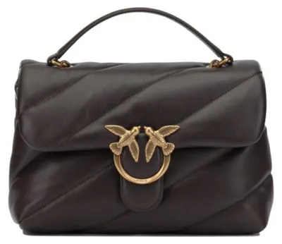 Image de PINKO sac bandoulière en cuir femme marron