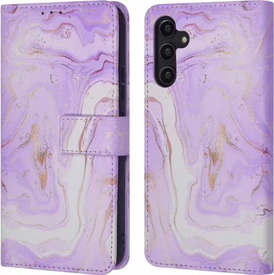 Produktbild von imoshion Design Klapphülle Samsung Galaxy A14 (5G/4G) - Purple Marble