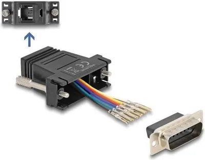Obrázek produktu pro DeLOCK 67082, D-Sub 15, RJ12, Černá