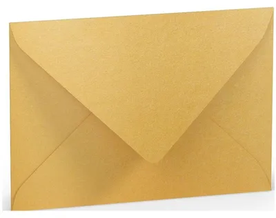 Produktbild von Briefumschlag C6 Nassklebung Gold.