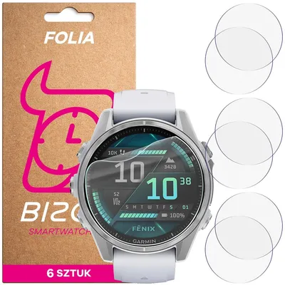 Produktbild von 6x Schutzfolie für den Bildschirm für Garmin Fenix 8 AMOLED 43 mm, Bizon Watch HydroFlex