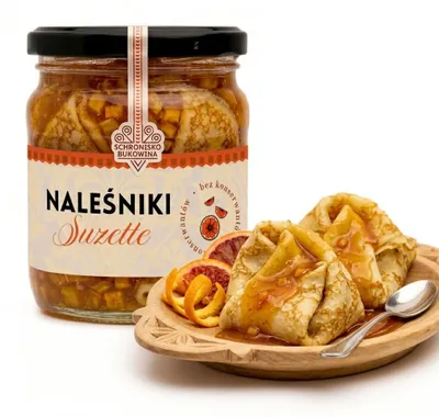 Produktbild von Crêpes Suzette mit Orangensauce 390 g – Schronisko Bukowina